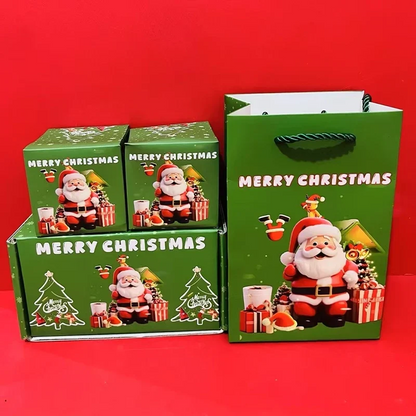 Boîte cadeau de Noël pop-up à effet explosion avec 25 petites boîtes surprises