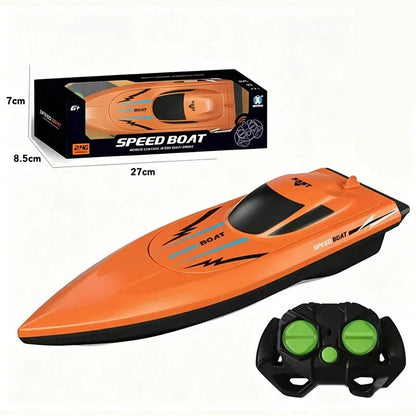 Bateau de course radiocommandé ultra-rapide 2,4 GHz avec doubles moteurs