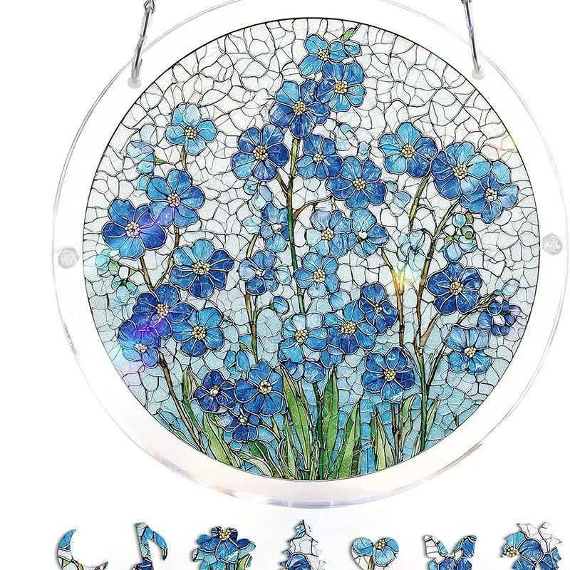 Puzzle Suspendu en Acrylique avec Attrape-Soleil de 83 Pièces