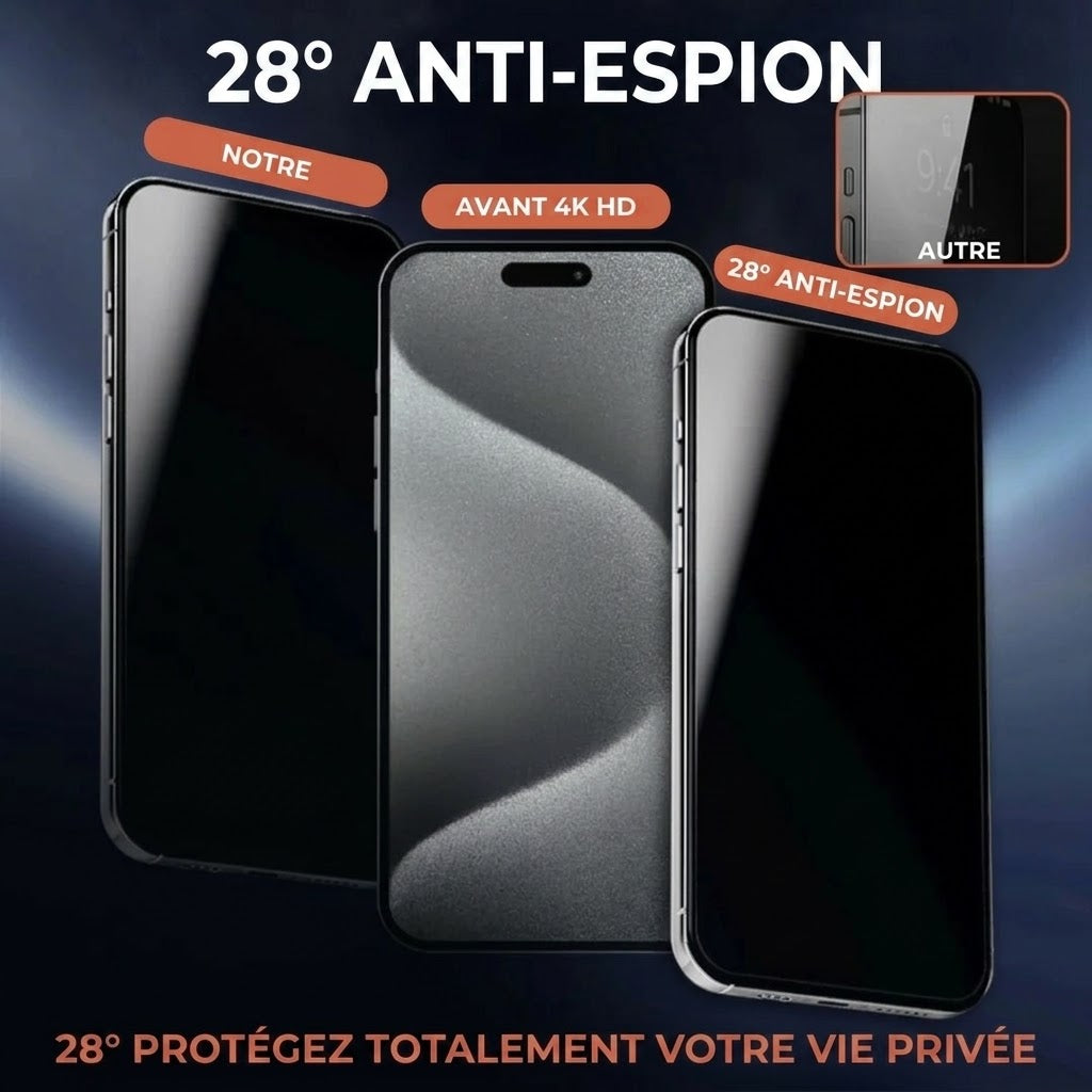 Lot de 2 protections d’écran anti-regards avec cadre d’installation